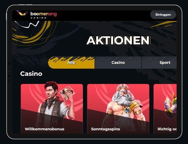 Slika: Brzi in lažji pristop do Boomerang Casino s spletno igralnico